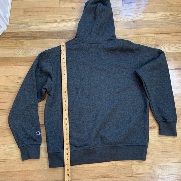 Champion Hooded Sweatshirt Dark Gray Size Large - Picture 8 of 13
